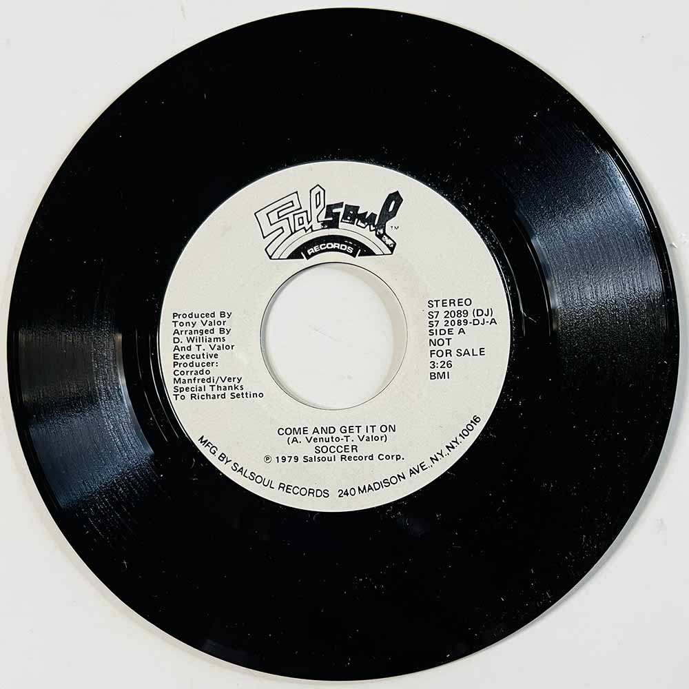 Soccer 1979 S7 2089 (DJ) Come And Get It On begagnad singelskiva