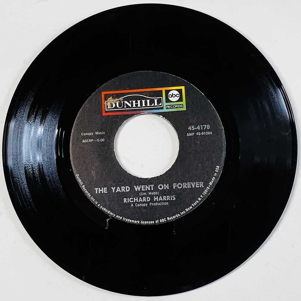 Richard Harris 1968 D-4170 The Yard Went On Forever begagnad singelskiva