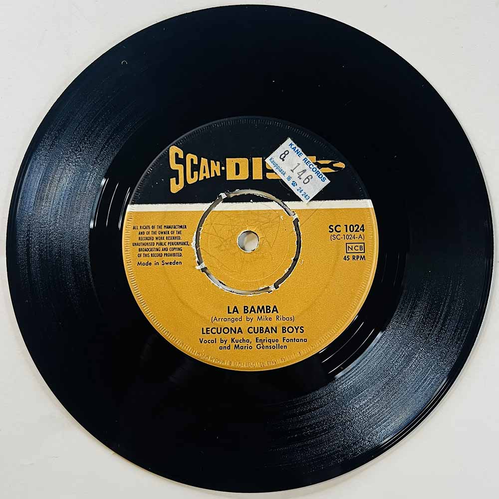 Lecuona Cuban Boys Käytetty 7” ei kuvakantta La Bamba / El Porompompero  kansi Ei kuvakantta levy G+ käytetty vinyylisingle