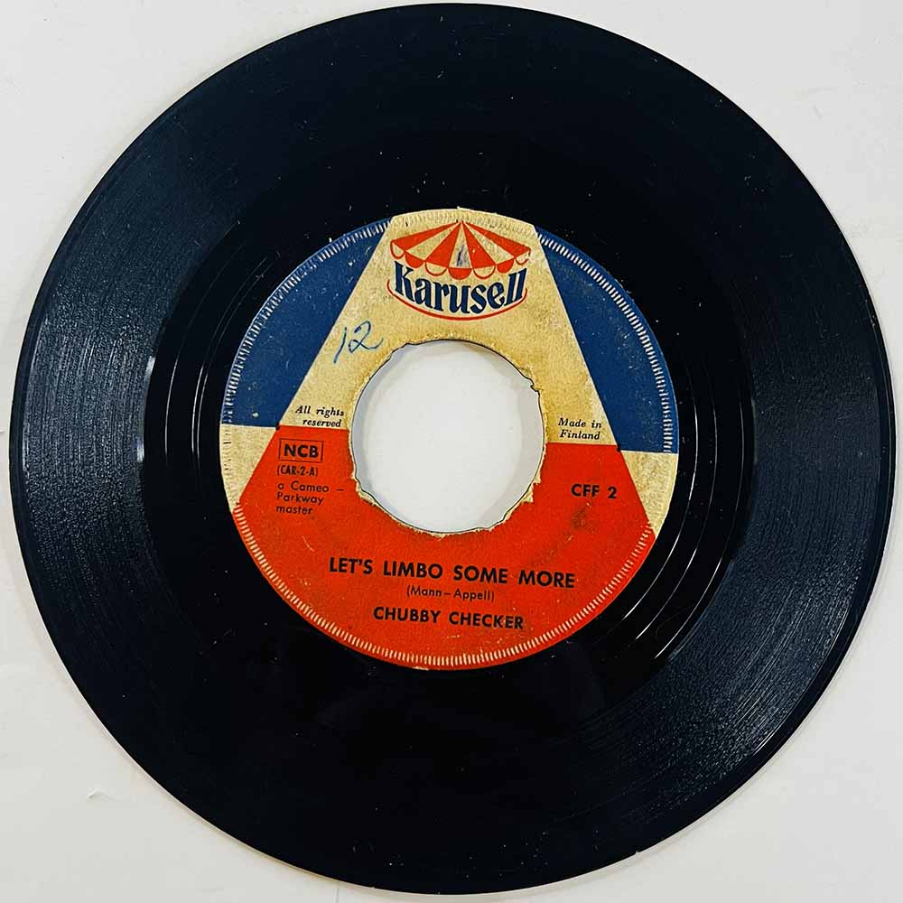Chubby Checker Käytetty 7” ei kuvakantta Let's Limbo Some More / Twenty Miles  kansi Ei kuvakantta levy G- käytetty vinyylisingl