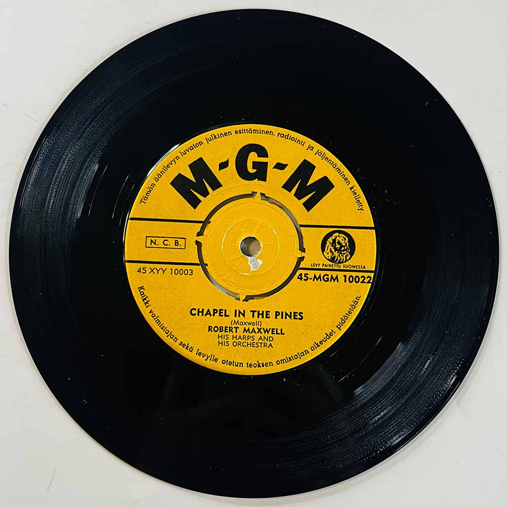Maxwell Robert 1962 45-MGM 10022 Chapel In The Pines begagnad singelskiva