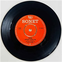 Suzie 1963 T 7572 Johnny Loves Me begagnad singelskiva