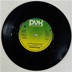 Freddie Starr 1978 PV 15 Halfway To Paradise / Love Me Tender begagnad singelskiva