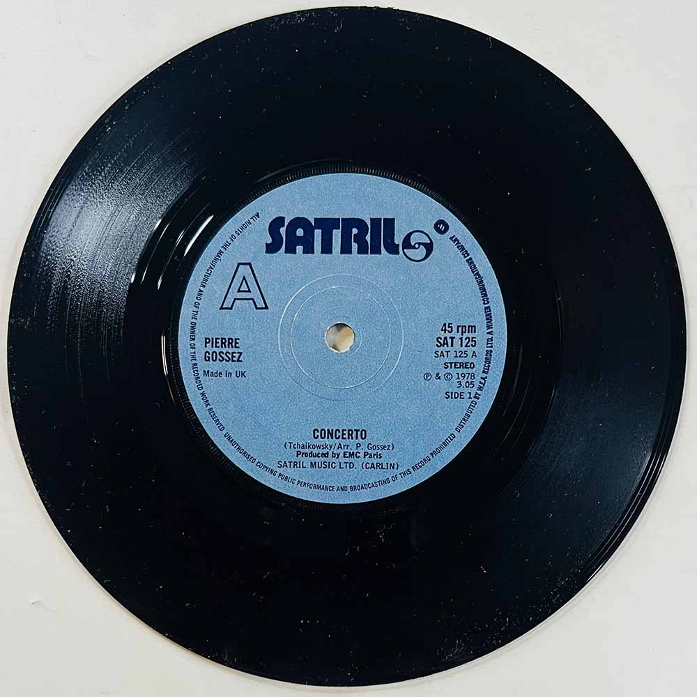 Gossez Pierre Käytetty 7” ei kuvakantta Concerto  kansi Ei kuvakantta levy EX käytetty vinyylisingle