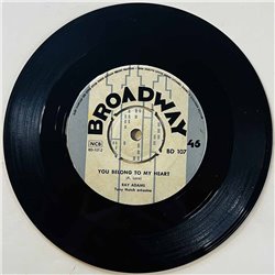 Adams Ray Käytetty 7” ei kuvakantta Violetta  kansi Ei kuvakantta levy VG käytetty vinyylisingle