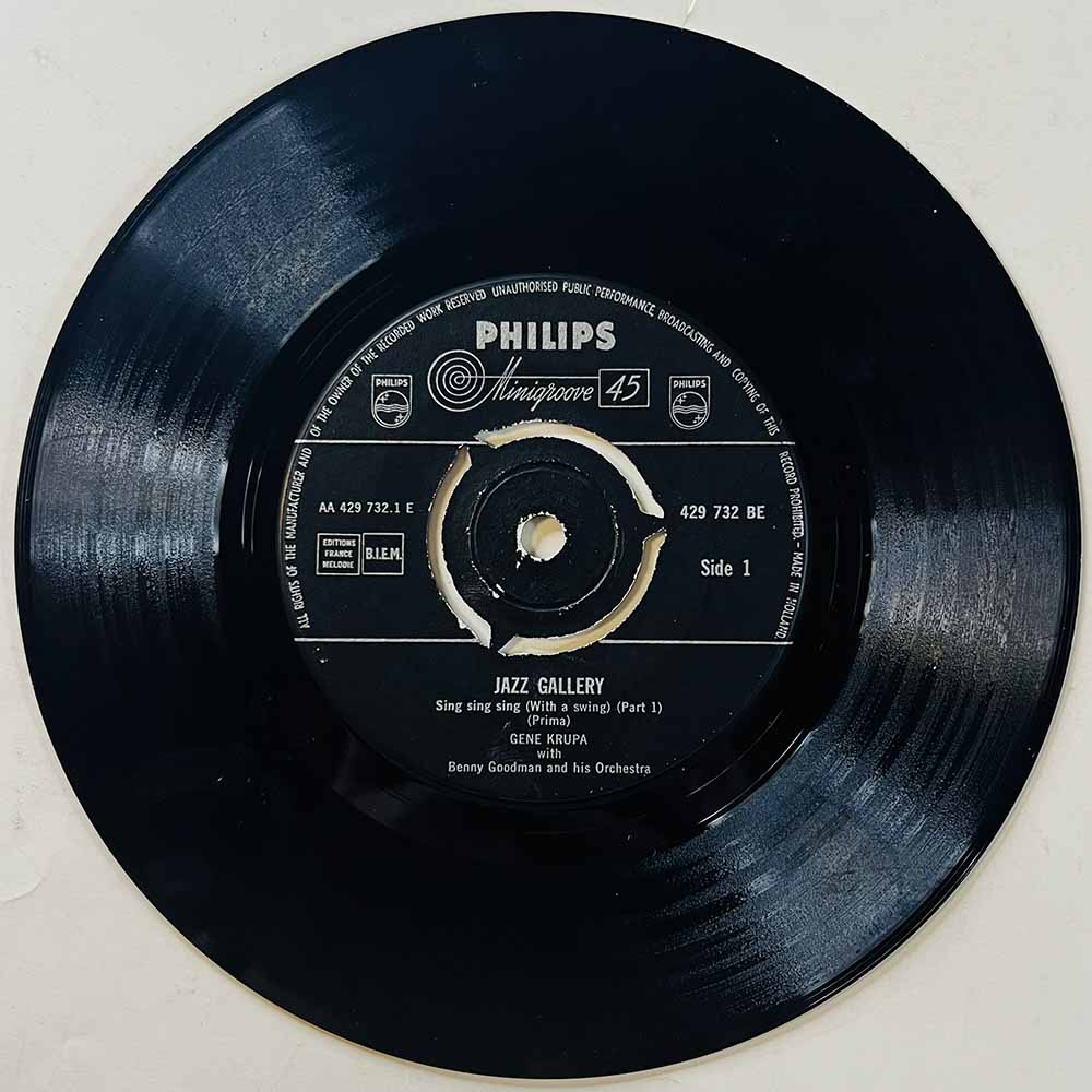 Krupa Gene with Benny Goodman 1953 429 732 BE Sing, Sing, Sing begagnad singelskiva