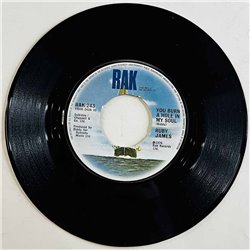 Ruby James Käytetty 7” ei kuvakantta You Burn A Hole In My Soul  kansi Ei kuvakantta levy EX- käytetty vinyylisingle