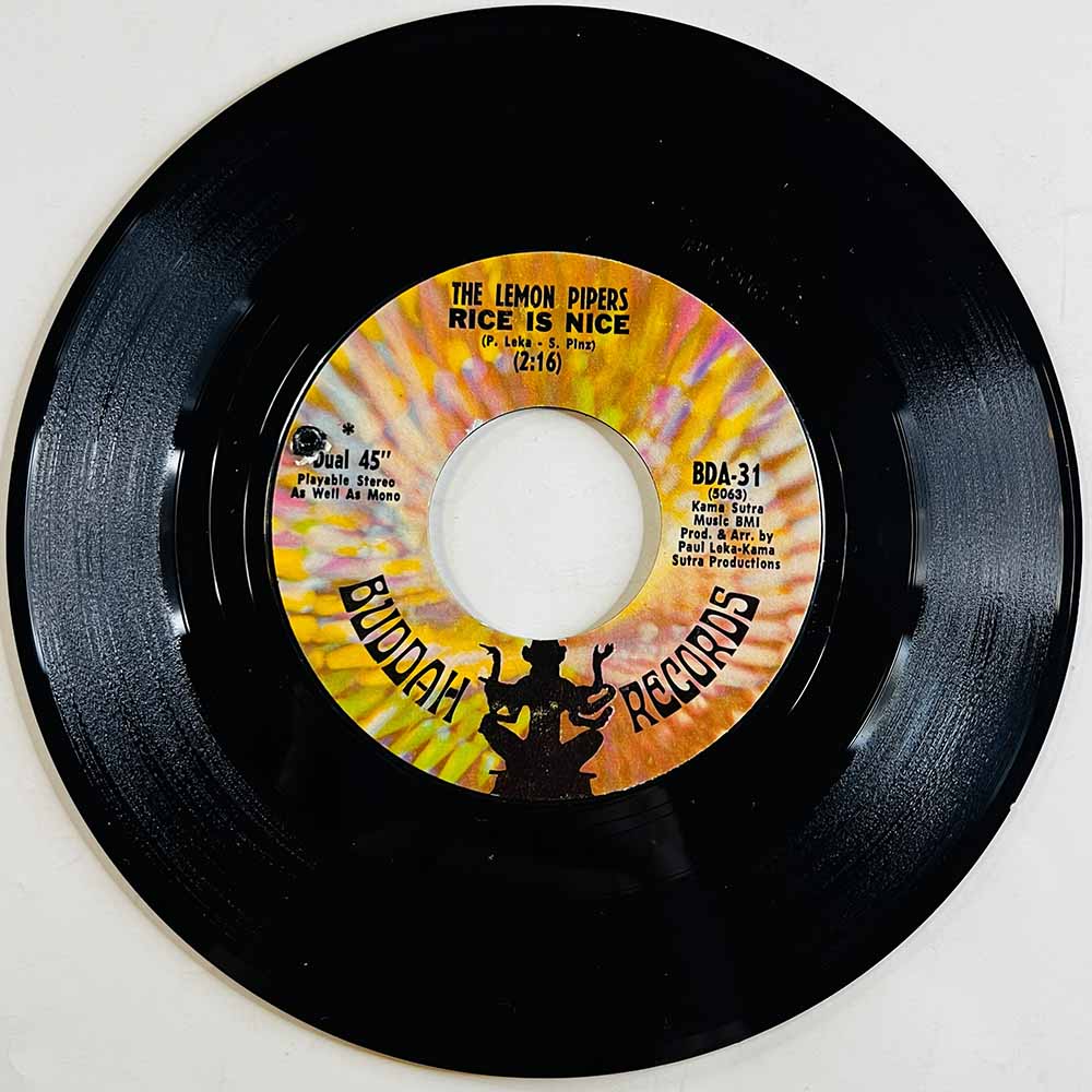Lemon Pipers Käytetty 7” ei kuvakantta Rice Is Nice / Blueberry Blue  kansi Ei kuvakantta levy Very Good Plus (VG+) käytetty vin