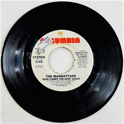 Manhattans 1979 3-10921 Here Comes The Hurt Again begagnad singelskiva