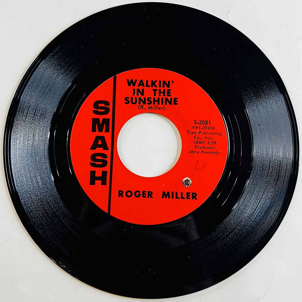 Miller Roger 1967 S-2081 Walkin' In The Sunshine begagnad singelskiva