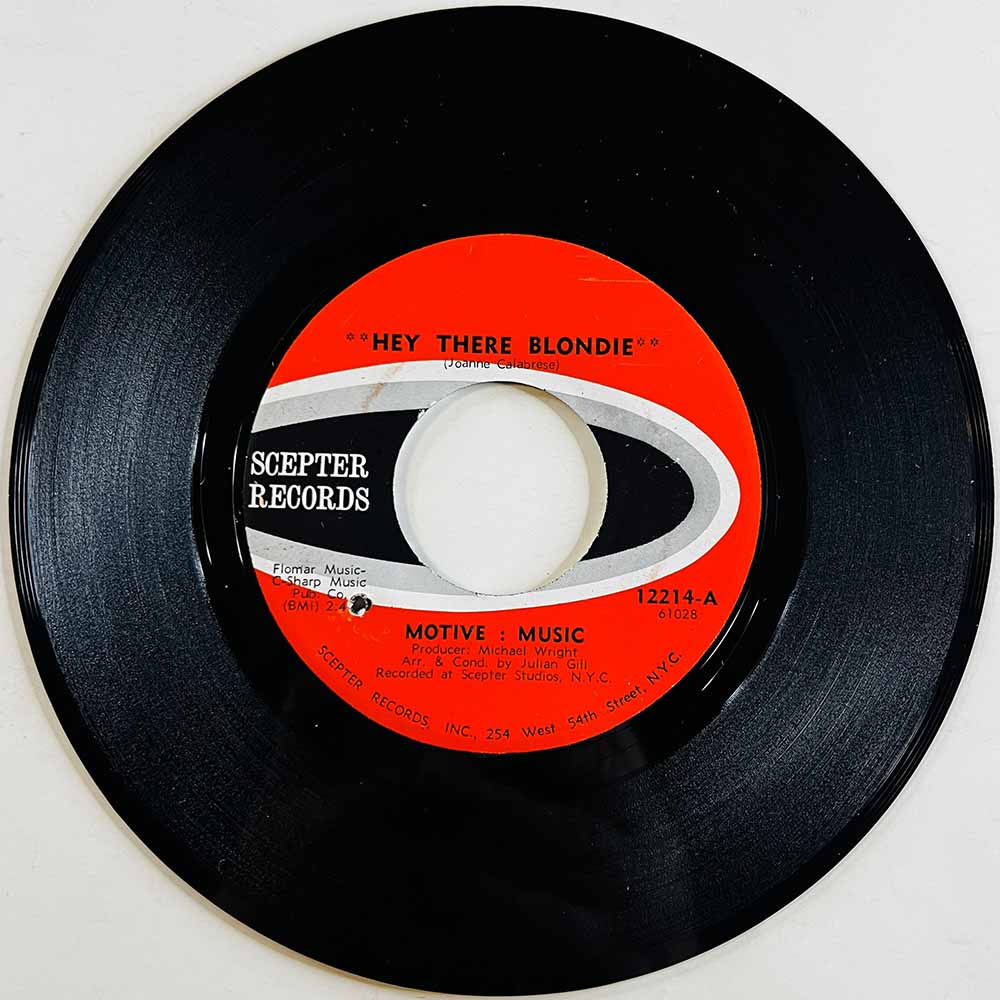 Motive: Music 1968 12214 Hey There Blondie begagnad singelskiva