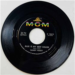 Sandy Posey 1966 K 13612 Single Girl / Blue Is My Best Color begagnad singelskiva