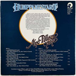 Alpo Pellisen Yhtye vinyl LP Humppamestarit  kansi EX- levy EX Käytetty LP