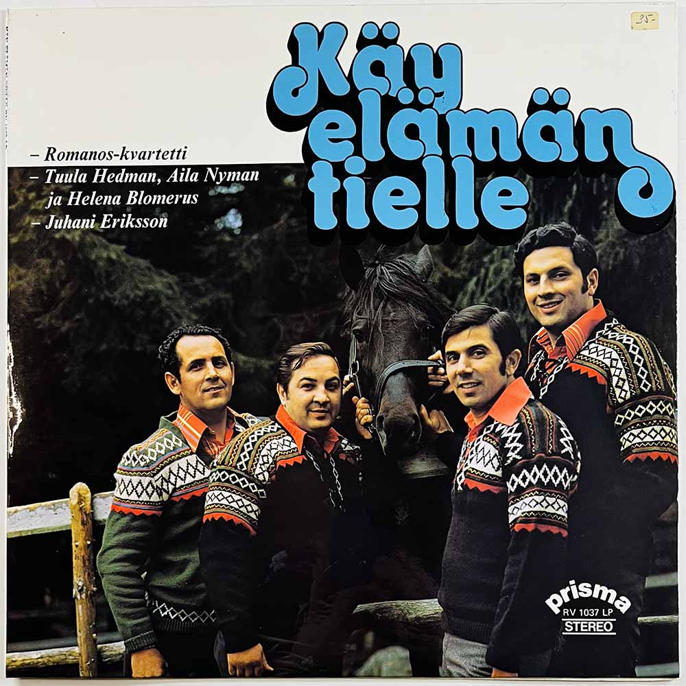 Romanos, Tuula Hedman, Juhani Eriksson vinyl LP Käy Elämän Tielle  kansi EX levy EX Käytetty LP