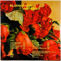 Telenius Vera vinyl LP Miljoona ruusua  kansi EX levy EX Käytetty LP