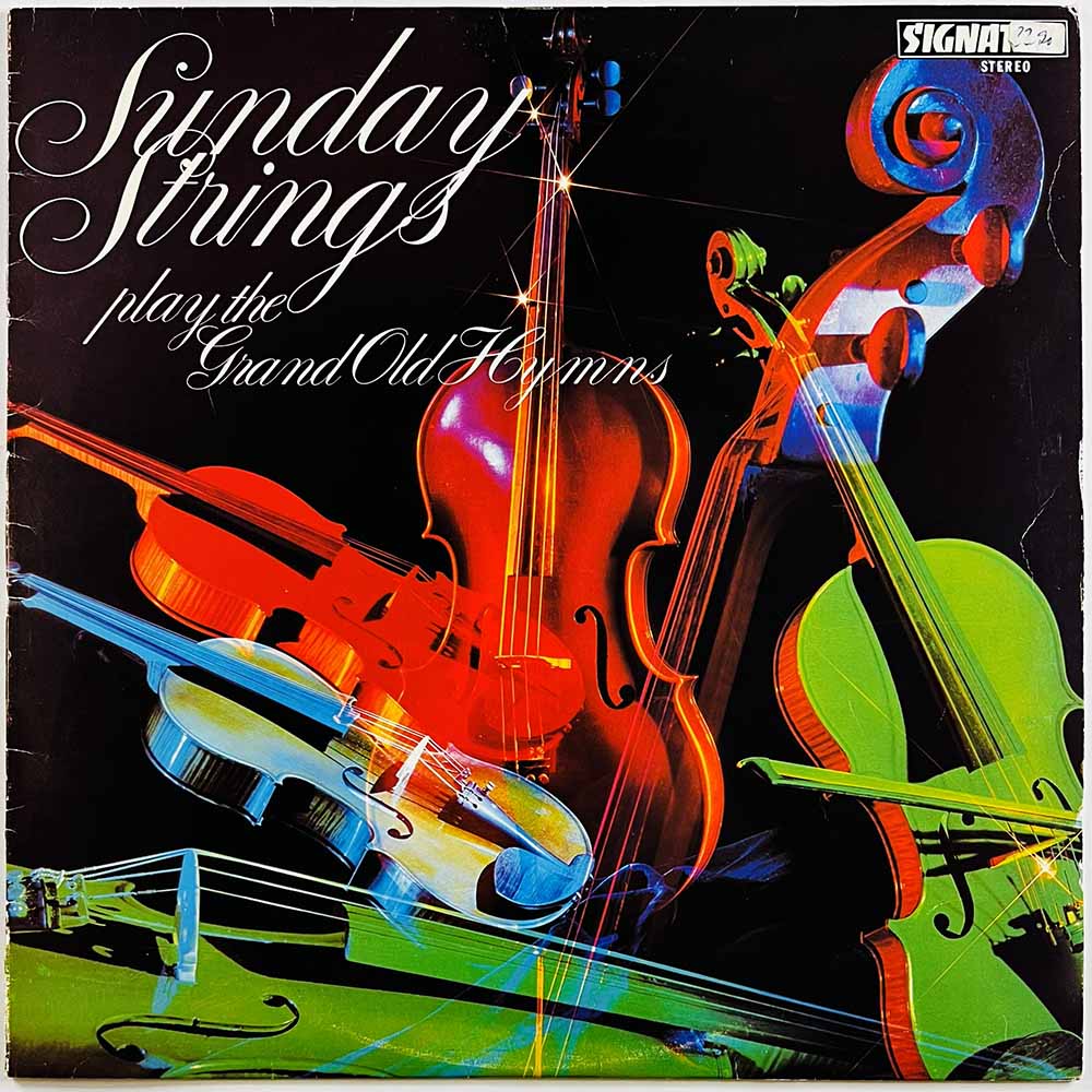 Conducted by Fred Bock vinyl LP Sunday Strings play the grand old hymns  kansi VG+ levy EX Käytetty LP