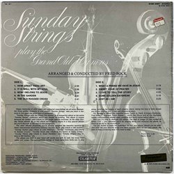 Conducted by Fred Bock vinyl LP Sunday Strings play the grand old hymns  kansi VG+ levy EX Käytetty LP
