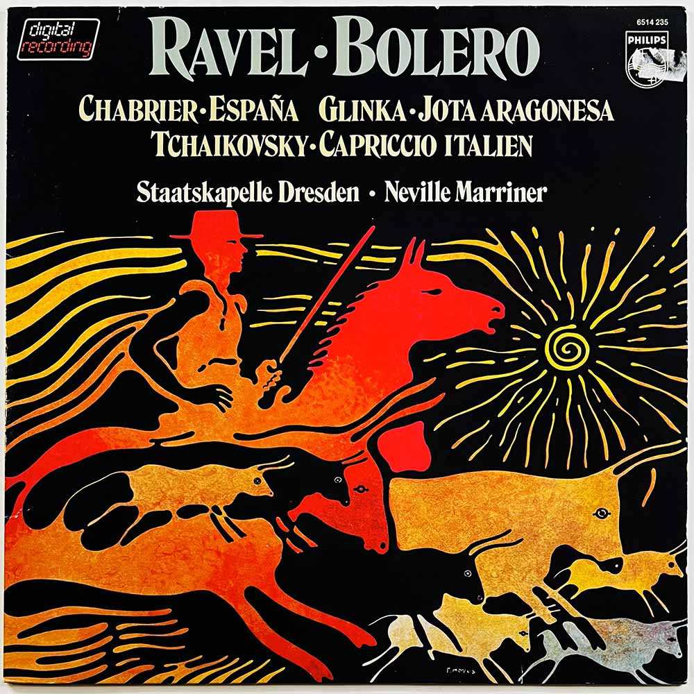 Marriner Sir Neville vinyl LP Ravel - Bolero  kansi EX- levy EX Käytetty LP