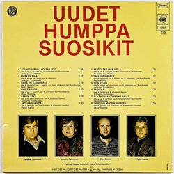 Jamppa Tuominen, Annette Tuominen ym. vinyl LP Uudet Humppa Suosikit  kansi EX levy EX Käytetty LP