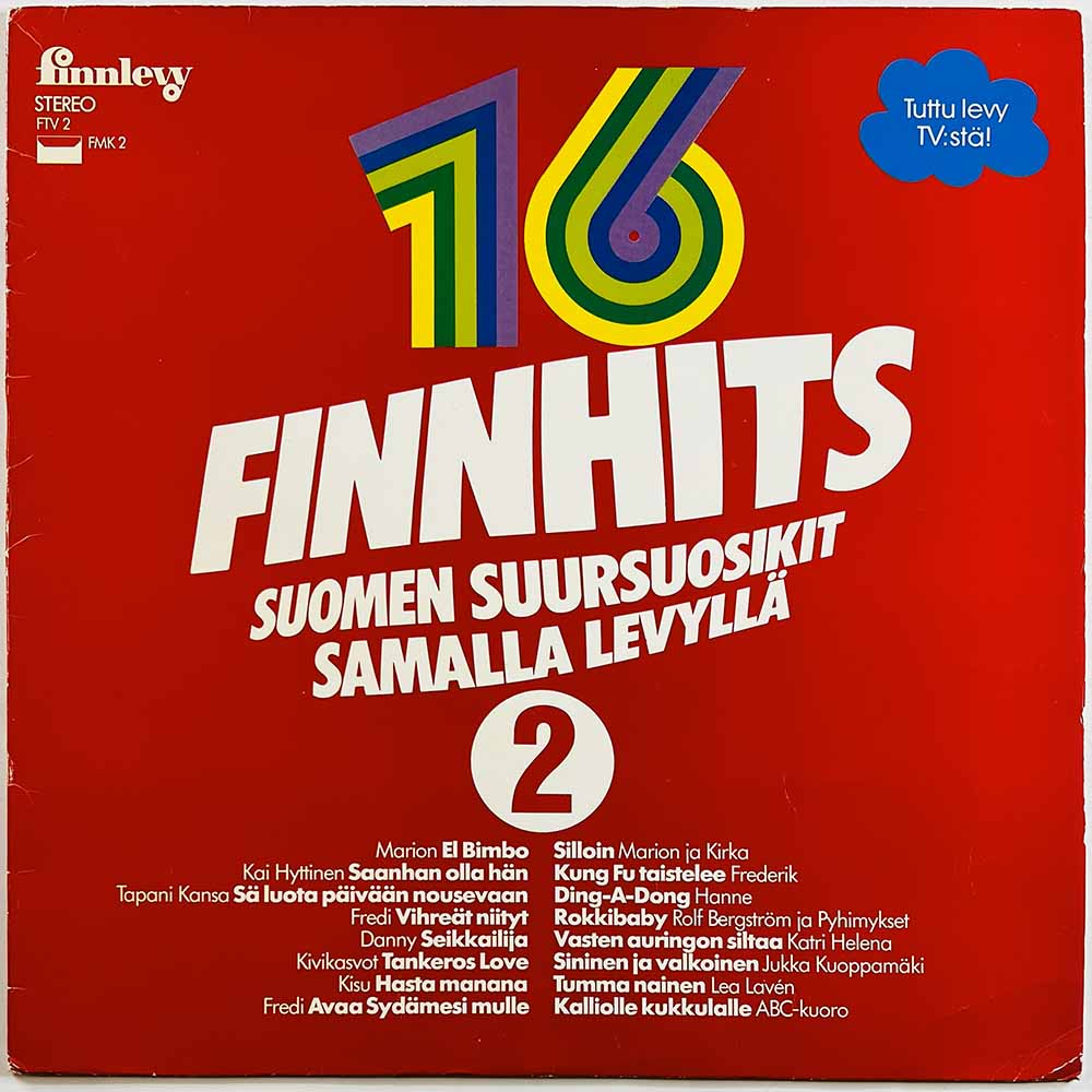 Marion, Danny, Fredi, Hanne vinyl LP Finnhits 2  kansi EX- levy EX Käytetty LP