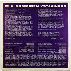 Numminen M.A. ystävineen vinyl LP In Memoriam  kansi VG levy EX- Käytetty LP