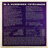 Numminen M.A. ystävineen vinyl LP In Memoriam  kansi VG levy EX- Käytetty LP