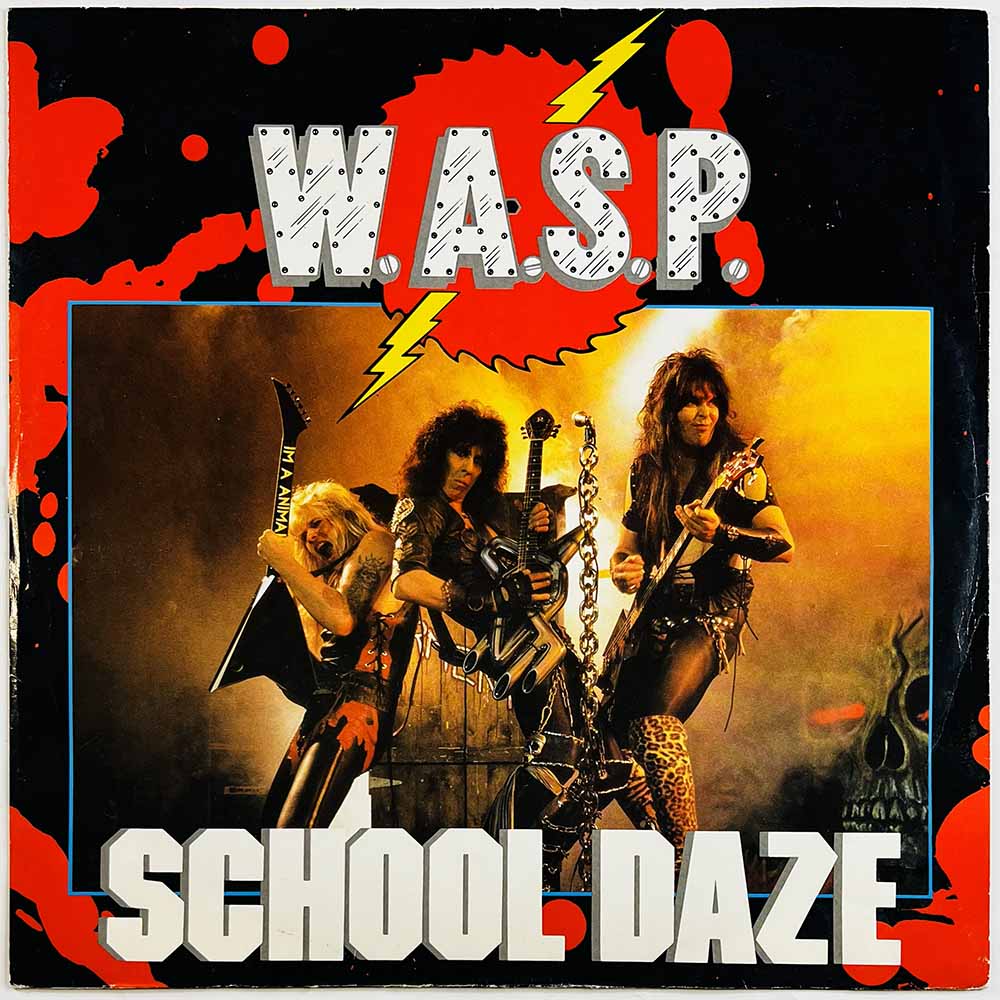 W.A.S.P. vinyl LP School daze 12-inch maxi-single  kansi VG levy VG Käytetty LP