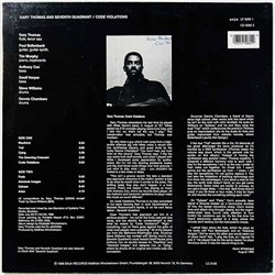 Gary Thomas And Seventh Quadrant vinyl LP Code Violations  kansi EX levy EX Käytetty LP