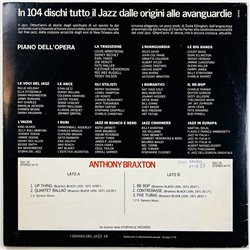 Braxton Anthony vinyl LP Anthony Braxton  kansi VG+ levy EX Käytetty LP