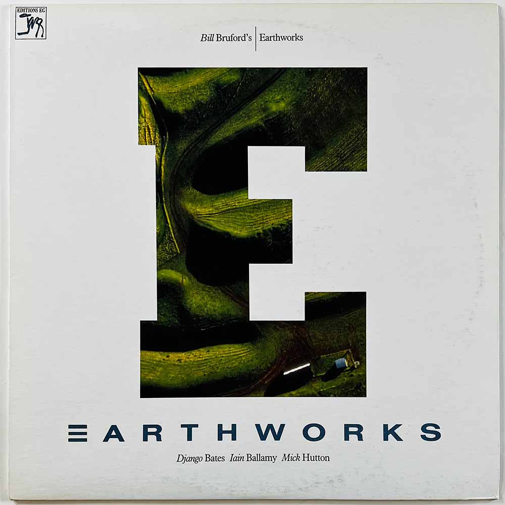 Bill Bruford's Earthworks vinyl LP Eartworks  kansi VG+ levy EX Käytetty LP