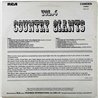 Connie Smith, Jerry Reed, Skeeter Davis ym. vinyl LP Country Giants vol.4  kansi EX- levy EX Käytetty LP