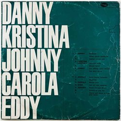 Danny Kristina Johnny Carola Eddy vinyl LP 1  kansi G levy G- Käytetty LP