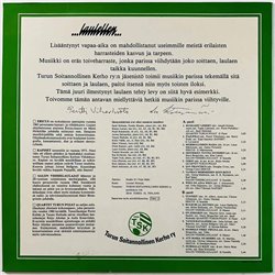 Turun Soitannollinen Kerho ry 1981 TSKLP 2 Laulellen Begagnat LP