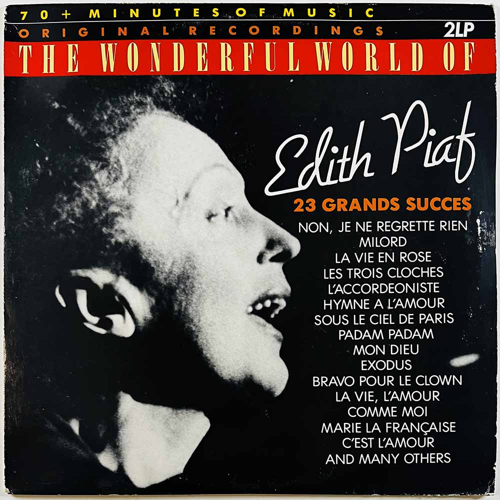 Piaf Edith 1988 YDG 15730 Wonderful world of, 23 Grands Succes 2LP Begagnat LP