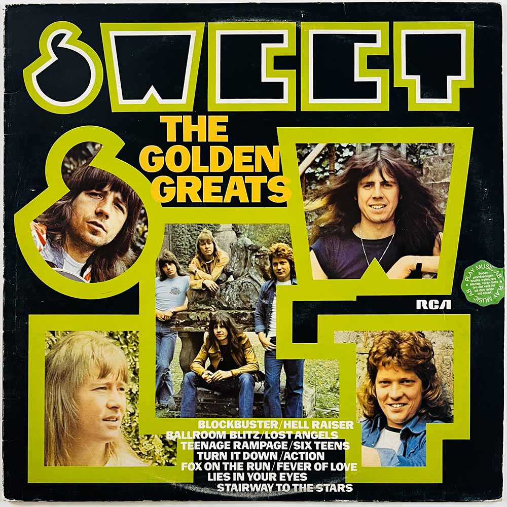 Sweet vinyl LP The golden greats  kansi VG levy VG+ Käytetty LP