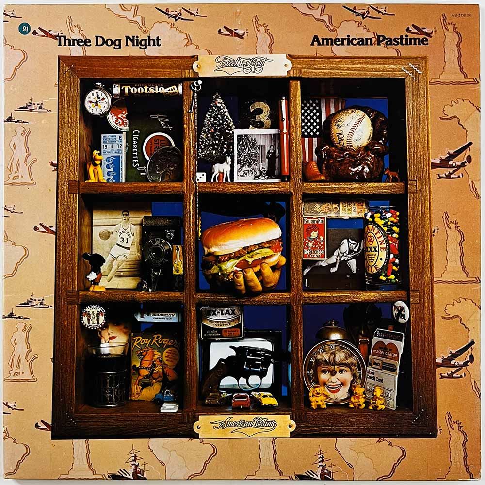 Three Dog Night 1976 ABCD928 American pastime Begagnat LP