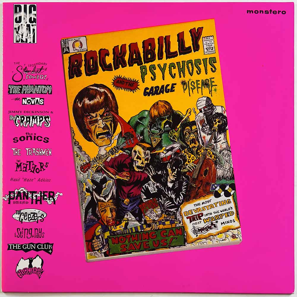 Meteors, Sonics, Gun Club, Cramps 1984 WIK 18 Rockabilly Psychosis And The Garage Disease Begagnat LP