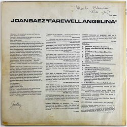 Baez Joan 1965 TFL.6058 Farewell Angelina Begagnat LP