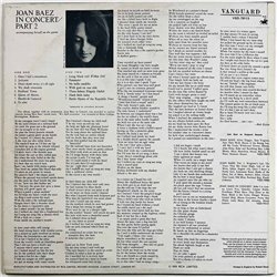 Baez Joan 1972 VSD-79113 In Concert part 2 Begagnat LP
