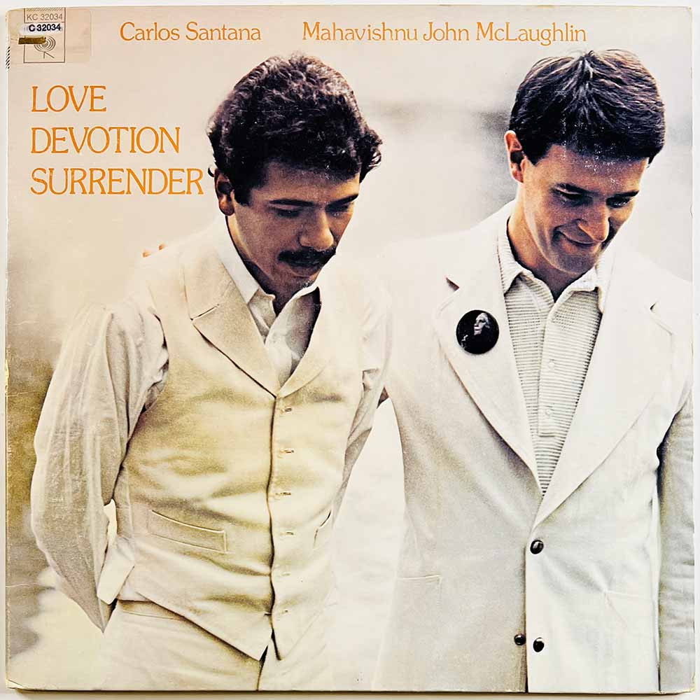 Carlos Santana & Mahavishnu vinyl LP Love Devotion Surrender vinyl LP