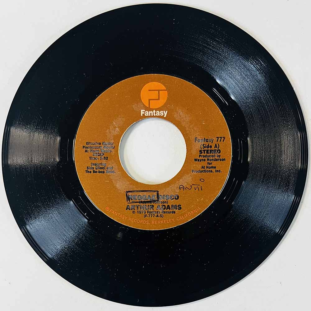 Adams Arthur 1976 Fantasy 777 Reggae Disco begagnad singelskiva