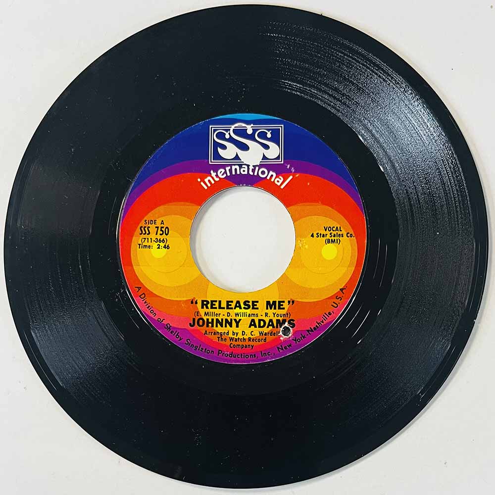 Adams Johnny Käytetty 7” ei kuvakantta Release Me  kansi Ei kuvakantta levy vg käytetty vinyylisingle