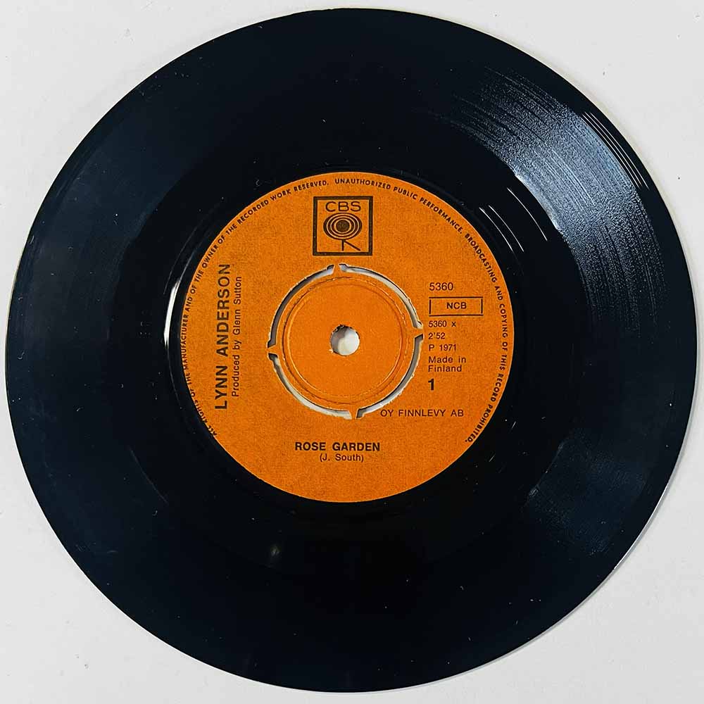 Anderson Lynn 1971 5360 Rose Garden begagnad singelskiva