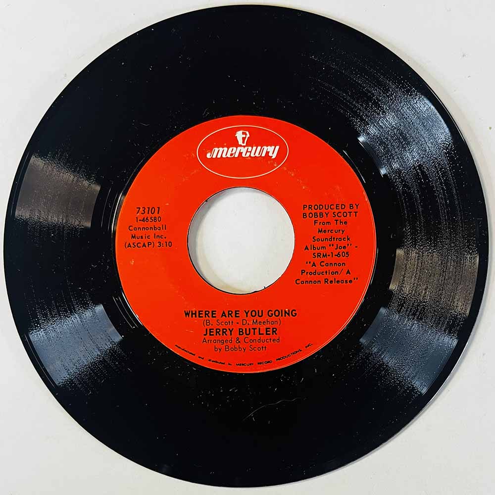 Butler Jerry Käytetty 7” ei kuvakantta Where Are You Going / You Can Fly  kansi Ei kuvakantta levy ex- käytetty vinyylisingle