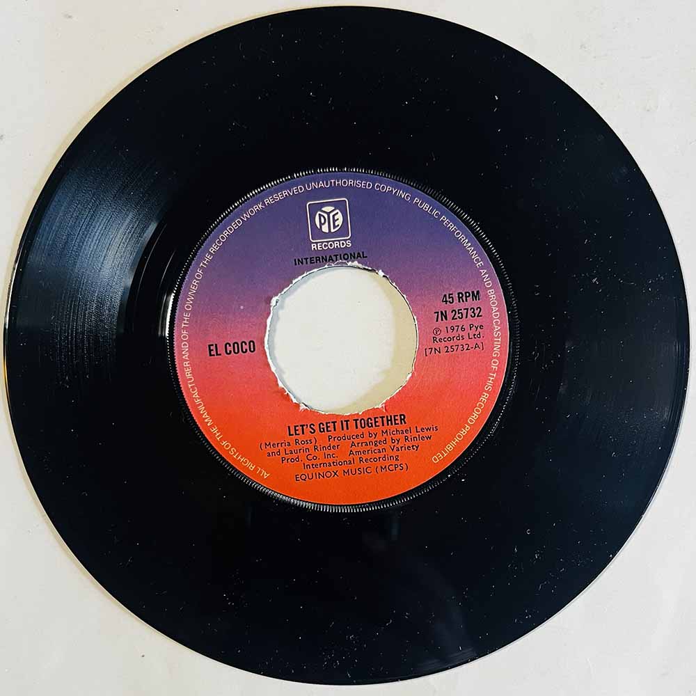El Coco 1976 7N 25732 Let's Get It Together begagnad singelskiva