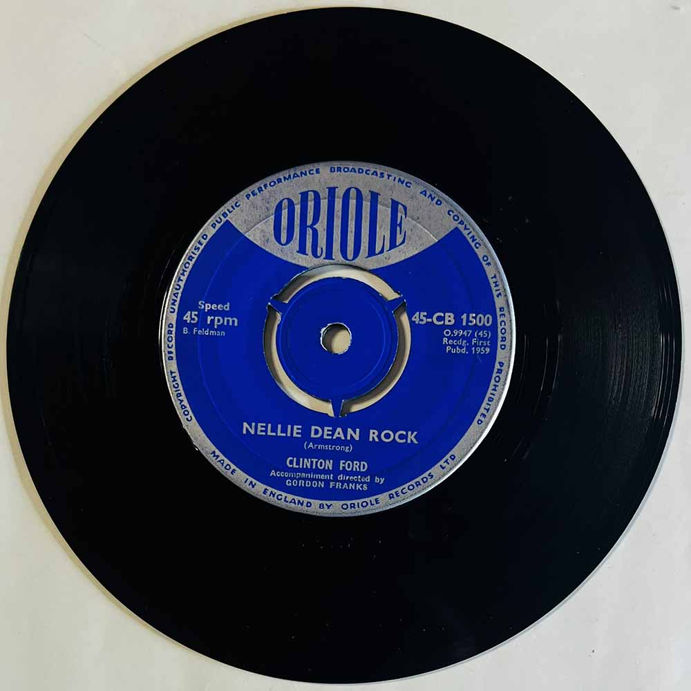 Ford Clinton Käytetty 7” ei kuvakantta Nellie Dean Rock  kansi Ei kuvakantta levy VG- käytetty vinyylisingle