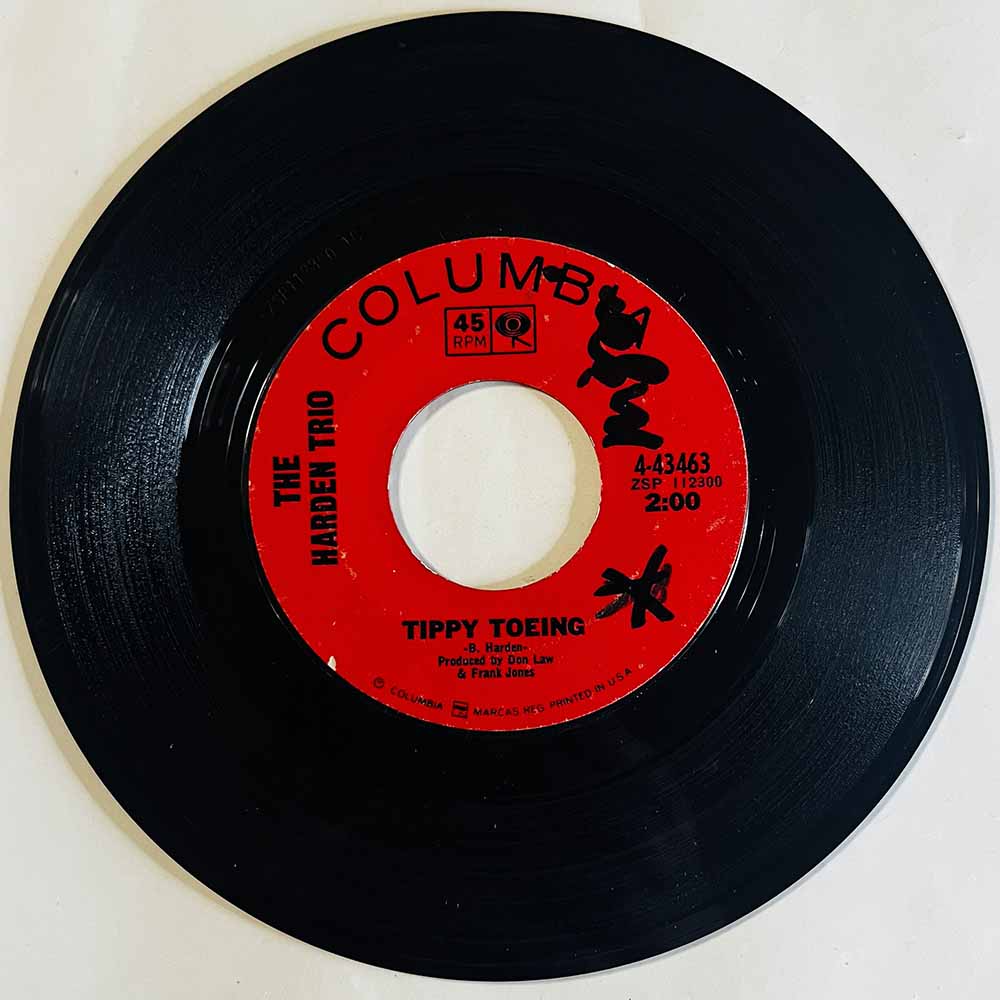 Harden Trio 1966 4-43463 Tippy Toeing begagnad singelskiva