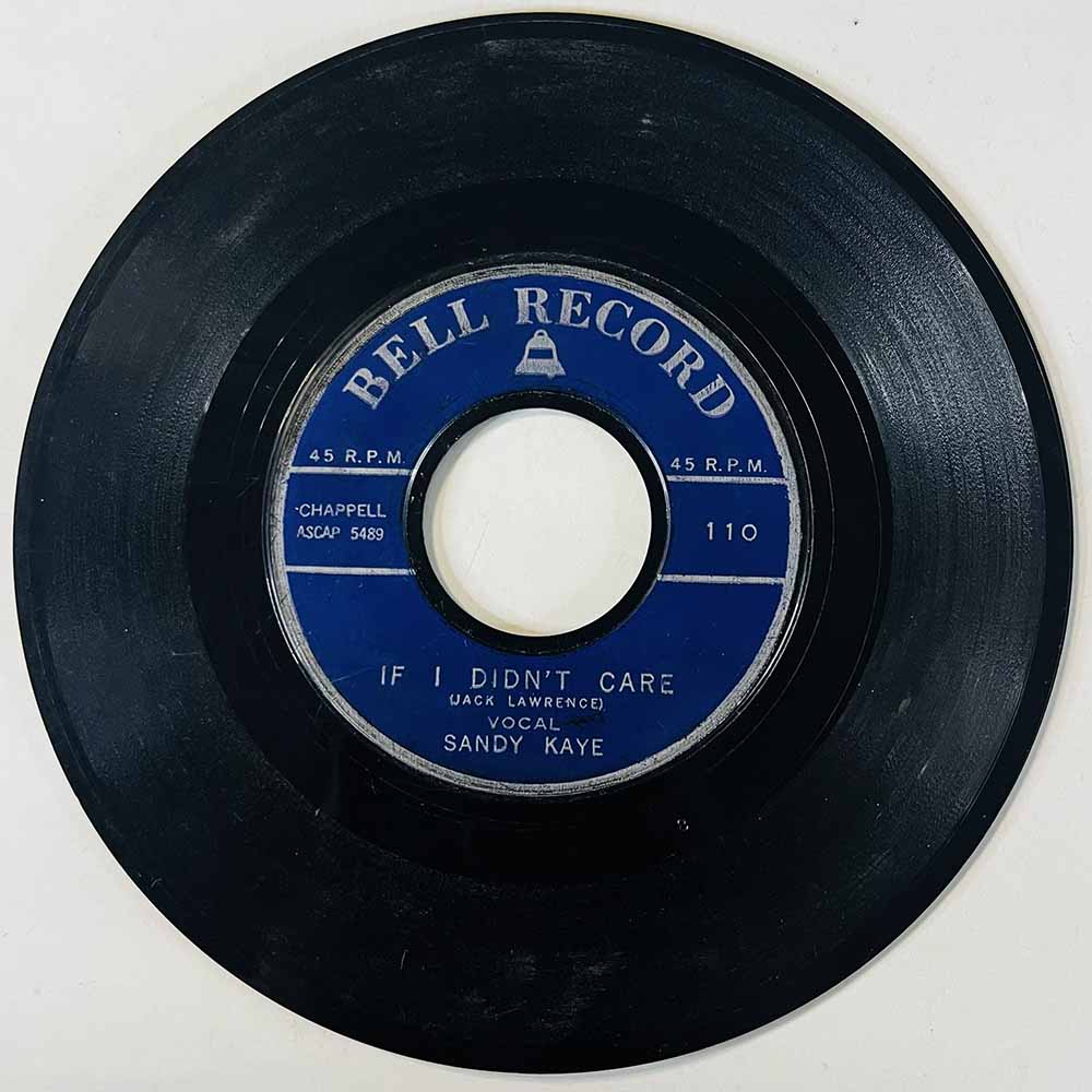 Sandy Kaye / Joe Arnold Käytetty 7” ei kuvakantta If I Didn't Care / Please Mr. Sun  kansi Ei kuvakantta levy G käytetty vinyyli