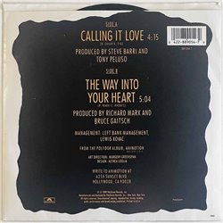 Animotion vinyylisingle Calling It Love  kansi VG+ levy EX käytetty vinyylisingle