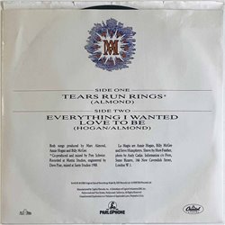 Almond Marc vinyylisingle Tears Run Rings  kansi VG+ levy EX käytetty vinyylisingle